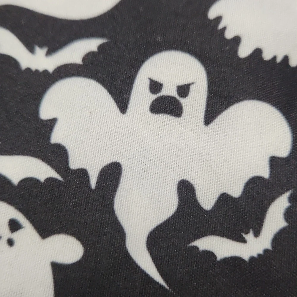 Ghost Print Pet Bandana, Black & White